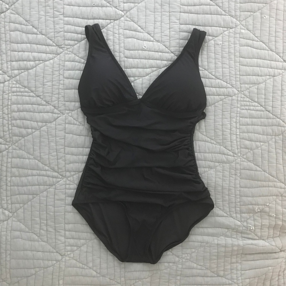 JCREW D-cup ruched femme one-piece swimsuit NWT